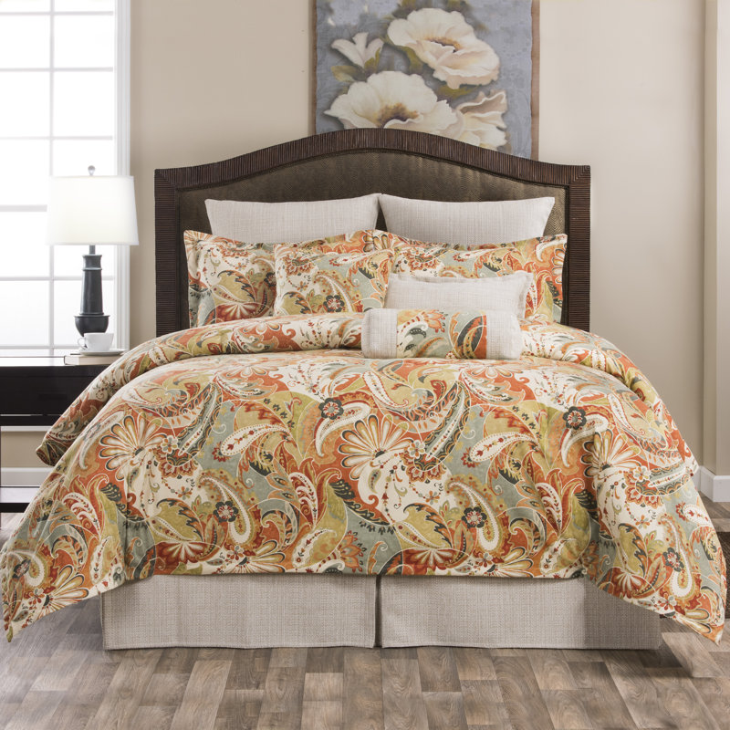 Alcott Hill® Bergenl Paisley Cotton 4 Piece Comforter Set & Reviews